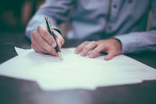 reviewing multiple tax filing documents